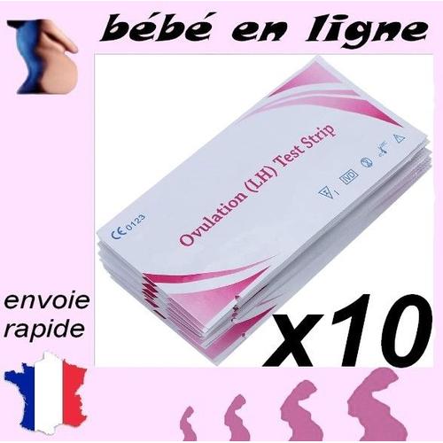 Lot De 10 Tests D'ovulation , Test Bandelette Lh , Ovulation Tests 