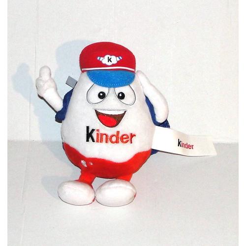 Peluche Oeuf Kinder Ferrero - Doudou Mascotte Pilote Kinderino