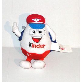 Peluche oeuf Kinder ferrero Doudou Mascotte pilote Kinderino