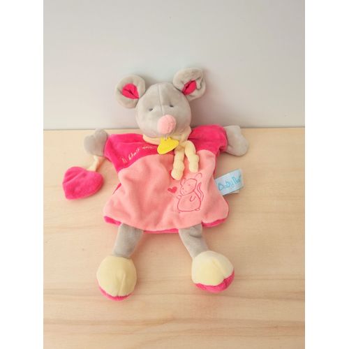 Doudou Souris Grise Rose Il Était Une Fois Babynat' Baby Nat'