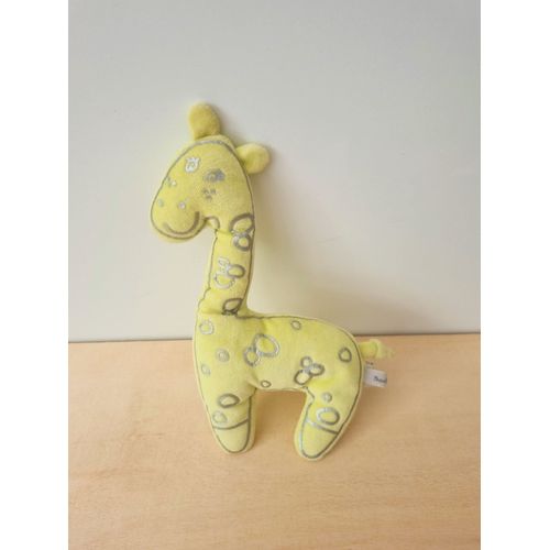 Doudou Girafe Verte Argent Bout'chou Monoprix