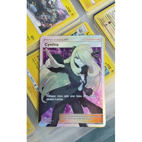 Cynthia 148 156 Dresseur Full Art - Ultraboost X Soleil Lune 5 Ultra-Prisme - Coffret De 10 Cartes Pokémon Françaises