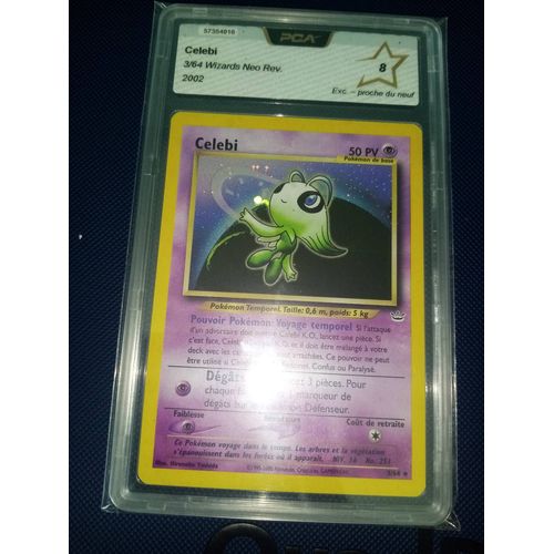 Carte Pokémon Celebi Holo 3/64 Neo Revelation Wizards Pca 8