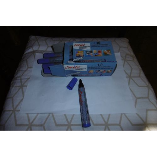 Marqueurs Permanent Pointe Ogive Conte 2000 Bleu Lot De 10