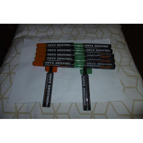 Marqueur Onyx Briefing Permanent Pointe Ogive Conte 7000 Lot De 12 Rouge Et Vert