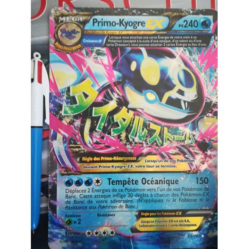 Carte Pokémon Primo-Kyogre Ex Hp 240 Illus 55/160 Format Grand