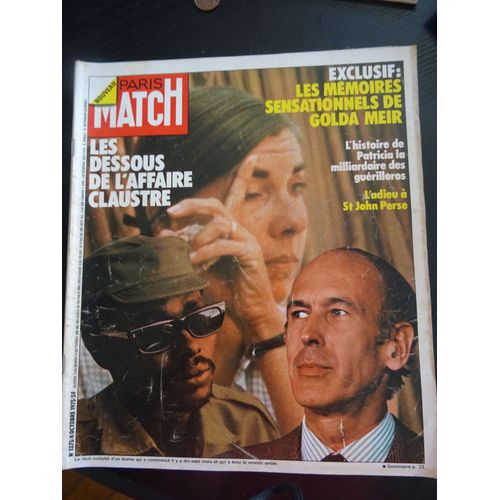 4 Journaux Paris Match Concernant Giscard D'estaing