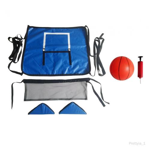 Panier De Basket Pour Trampoline Pour L'extérieur, Accessoire De Fixation Pour Trampoline Avec Mini Ballons De Basket, Matériaux Imperméables Et