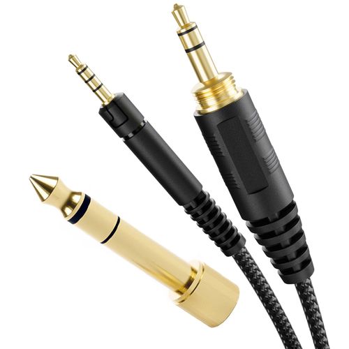 Okuli Câble Audio de Remplacement Compatible avec Sennheiser HD518, HD558, HD595, HD598 Casque Écouteurs