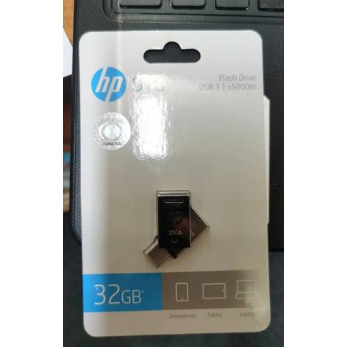 clé usb 3.1 Hp X5000M 32 GB double Connectique USB type C