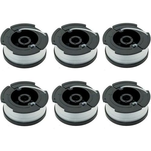 Paquet de 6 Bobines A6481 A6485 pour Black Decker Coupe Bordures