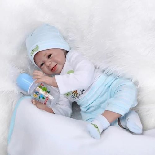 Poupée bébé Reborn LOLI en silicone de 55cm pour filles - Jouet doux pour enfants