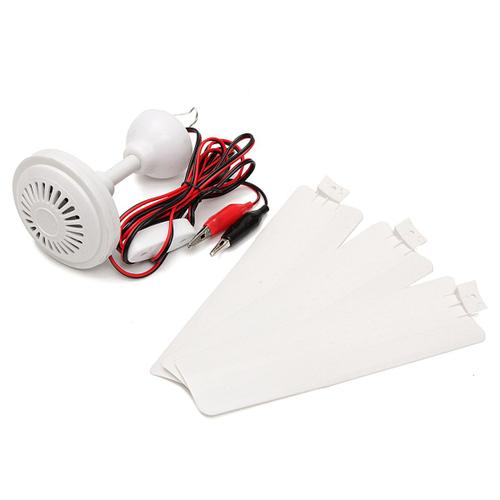 MOTEUR DE CONTRISSEUR SANS BALAIS à 3 FEUILLES EN PLASTIQUE, MINI VENTILITEUR DE PLAFOND AVEC INTERRUREUR, DC 12V 6W