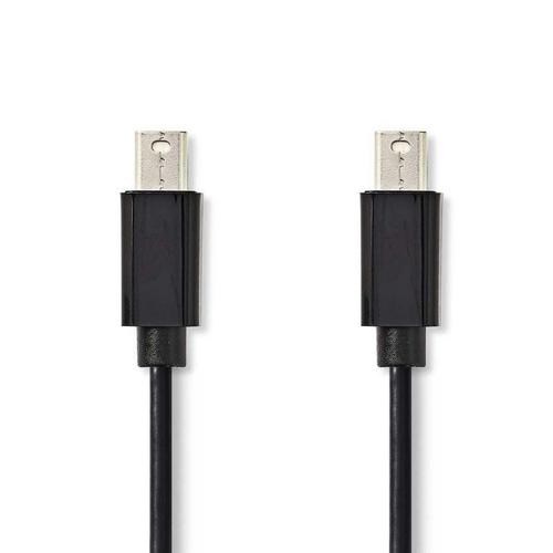 NEDIS Câble Mini DisplayPort Mini DisplayPort Mâle - Mini DisplayPort Mâle 1,0 m Noir