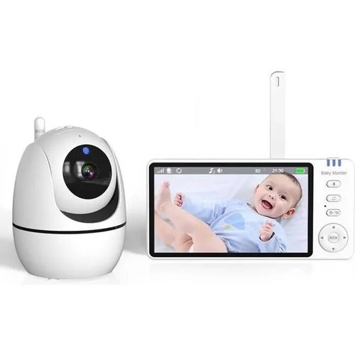 Bébé Moniteur 5\ Lcd -Pimpimsky- Babyphone Vidéo- Ecoute Bébé Video- Camera Surveillance Avec Écran D\Affichage-Couleur
