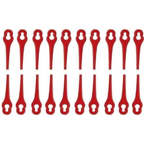Lot de 100 Lames en Plastique pour Coupe Bordure Florabest LIDL Gros Trou 10mm Petit Trou 5mm LBQ59