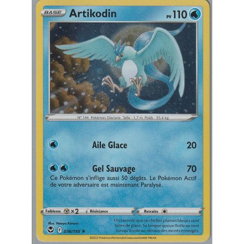 Carte Pokémon - Artikodin - 036/195 - Mosaique - Promo - Eb11 -