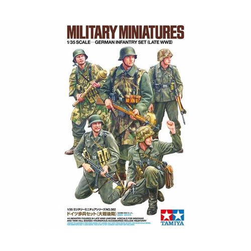 Tamiya - German Infantry Set Late Wwiimaquette Figurine German Infantry Set Late Wwii Tamiya 35382 1/35ème Maquette Char Promo Figurine Miniature