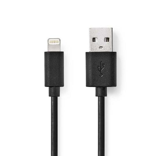 Nedis Câble De Charge Et De Synchronisation Apple Lightning - Usb A Mâle 1,0 M Noir