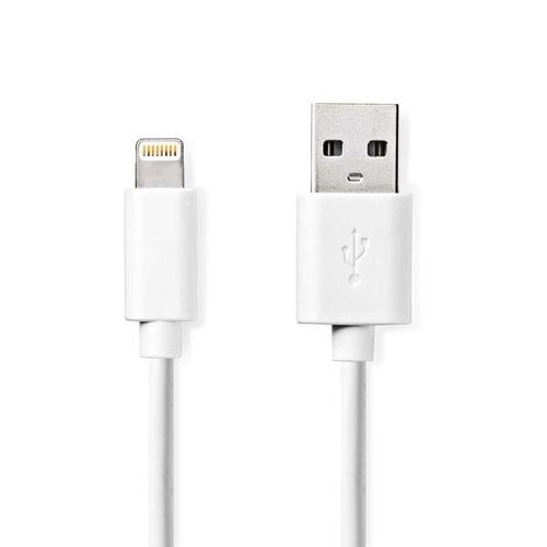 Nedis Câble De Charge Et De Synchronisation Apple Lightning - Usb A Mâle 1,0 M Blanc