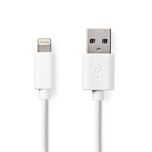 Nedis Câble De Charge Et De Synchronisation Apple Lightning - Usb-A Mâle 2,00 M Blanc