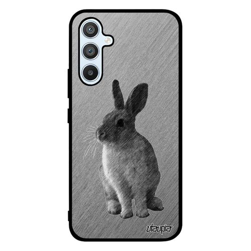 Coque Silicone Lapin Samsung Galaxy A54 Motif De Paques Belier Effet Design Lapine Dessin Lièvre Animal Case Souple Gris Mobile Joli