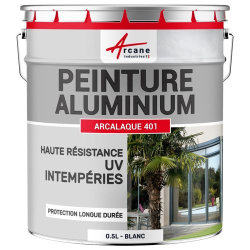 Peinture aluminium fenêtre veranda portail Blanc - RAL 9003 0.5 L