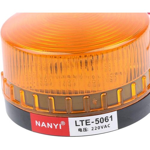 220v Gyrophare Balise De Signalisation Lumineuse Led Lampe D'avertissement Clignotant Éclairage D'urgence Voiture 72mm
