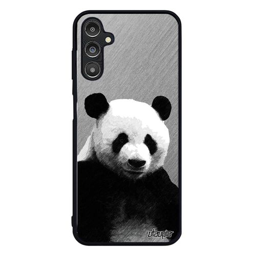 Coque Pour Samsung Galaxy A14 4g 5g Silicone Panda Rigide Souple Ecolo Etui Solide Gris Effet Animal Metal Geant Motif Ours Animaux