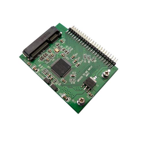 Adaptateur mSATA vers IDE 44 (IDE 2.5"""") Pour SSD mini PCIe de type mSATA Pour SSD mini PCIe de type mSATA