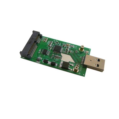 Adaptateur mSATA vers USB 3.0 Pour SSD mini PCIe de type mSATA Pour SSD mini PCIe de type mSATA