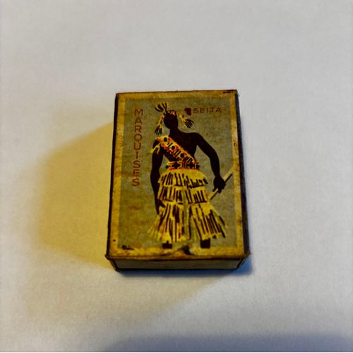Années 50 Ancienne Boîte D’Allumettes Marquises Seita