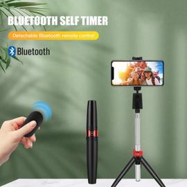 Acheter Perche à selfie portable extensible, télécommande Bluetooth trois  en un, retardateur intégré, trépied, support de téléphone portable,  télécommande pour selfies