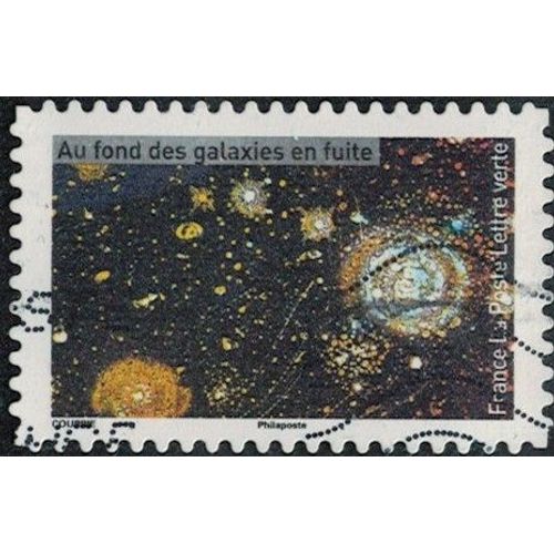 France 2021 Oblitéré Used Tutoyer Les Étoiles Au Fond Des Galaxies En Fuite Y&t 2058 Su
