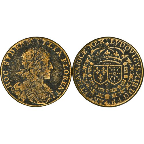 France - Jeton Louis Xiii - Hoc Sydere Lilia Florent -  1630 - Rare - F.12264 - 23-115
