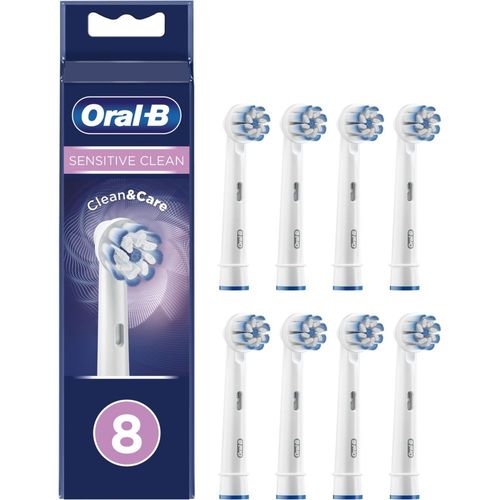 Oral-B Sensitive Clean Clean&care - Tête De Brosse De Rechange - Pour Brosse À Dent (Pack De 8) - Pour Vitality Sensitive Clean