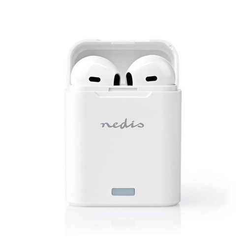 NEDIS Écouteurs sans fil Bluetooth 2.5 heure d'autonomie Blanc