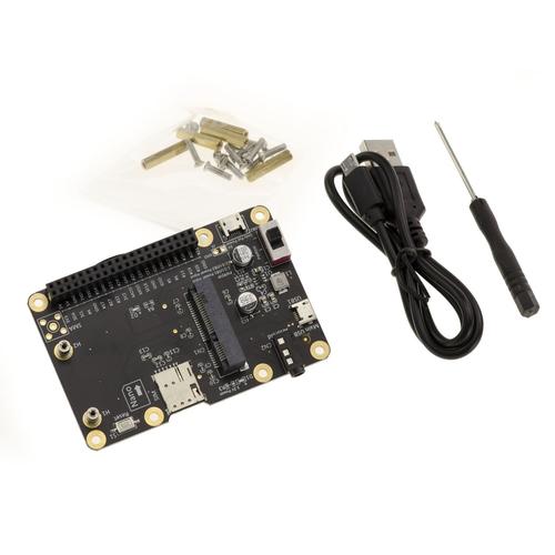 3G 4G LTE HAT pour Raspberry Pi, Samsung ARTIK, Latte Panda ou ASUS Tinker. Pour modules MiniPCIe, avec emplacement Nano SIM.