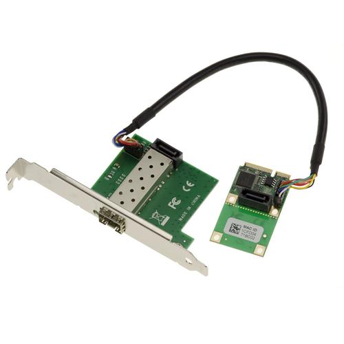 Carte Mini PCI EXPRESS (MiniPCIE) - 1 PORT SFP LAN GIGABIT ETHERNET - CHIPSET INTEL I210