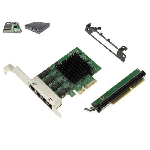 Kit Carte PCIe 4x ports LAN RJ45 Gigabit Ethernet 10 100 1000 Mbps pour LENOVO Tiny5 M720Q M920Q M920X P330