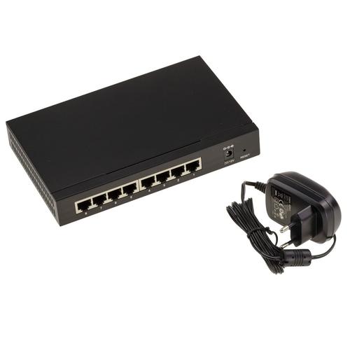 Switch Réseau 2.5 LAN GIGABIT ETHERNET 10 100 1000 Mbps 1G 2.5G - 8 Ports RJ45 - Bande passante 40Gbps