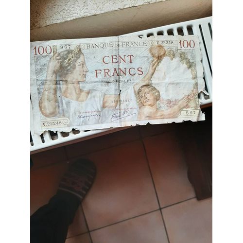 Billet 1941 Cent Anciens Francs