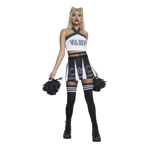 Déguisement Vampire Cheerleader Noir Et Blanc Femme