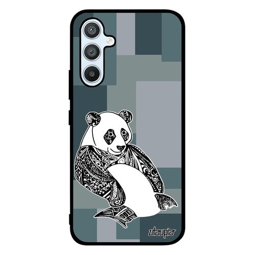 Coque Samsung Galaxy A54 Silicone Panda Bamboo Homme Noir Et Blanc Ethnique Design Antichoc Cube Gris Housse Carré 4g Azteque Bebe