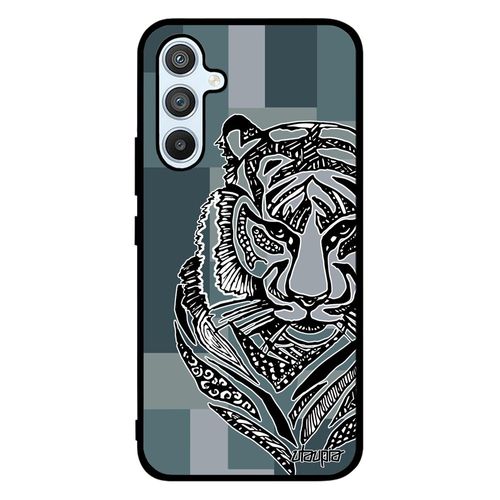 Coque En Silicone Samsung Galaxy A54 Tigre Etui Cube Garcon Ethnique Dessin Sm-A546b/Ds Rigide Azteque Predateur Gris Bengal Tribal