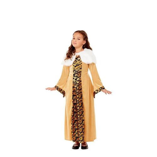 Condesa Costume Médiéval Luxe Fille Dorado
