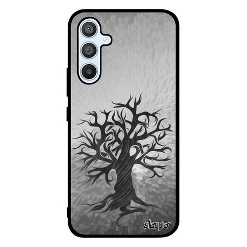 Coque Samsung Galaxy A54 En Silicone Peinture Arbre Ecolo Ecologie Art Cover De Vie Nature Personnalisé Zen Foret Gris Motif Case