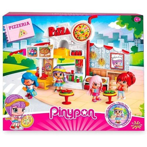 Trade Shop - Pinypon Jouet Pizzeria Avec Accessoires Pizzas Jeu Amusant Pour Enfants