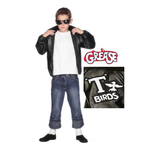 Veste T-Birds Grease Inscription Brodée Garçon Plusieurs Tailles