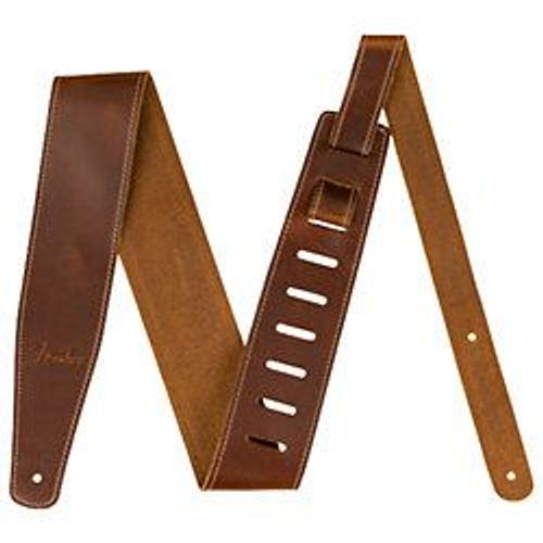 Fender - Sangle Broken-In Leather Havane - Sangle Guitare